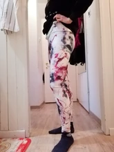 Women Leggings Running-Pants Fitness Digital Print Push-Up Workout High-Waist Stretch