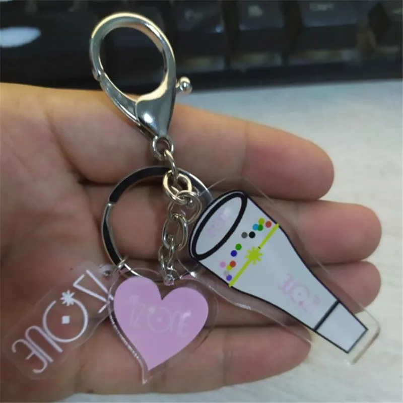 

KPOP Izone Light Stick Keychain Clip,Izone Album Buenos Aires Concert Lightstick Key Holder Clip,K003