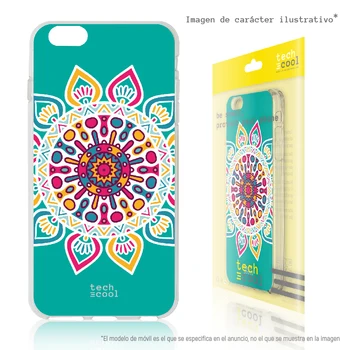 

FunnyTech®Silicone Case for Motorola Moto G7 Play l Mandala green background