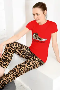 

Trend Alacati Style Women Printed Pajamas set ALC-X3935