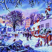 Алмазная мозаика GF 502 Рождественские каникулы 40*50