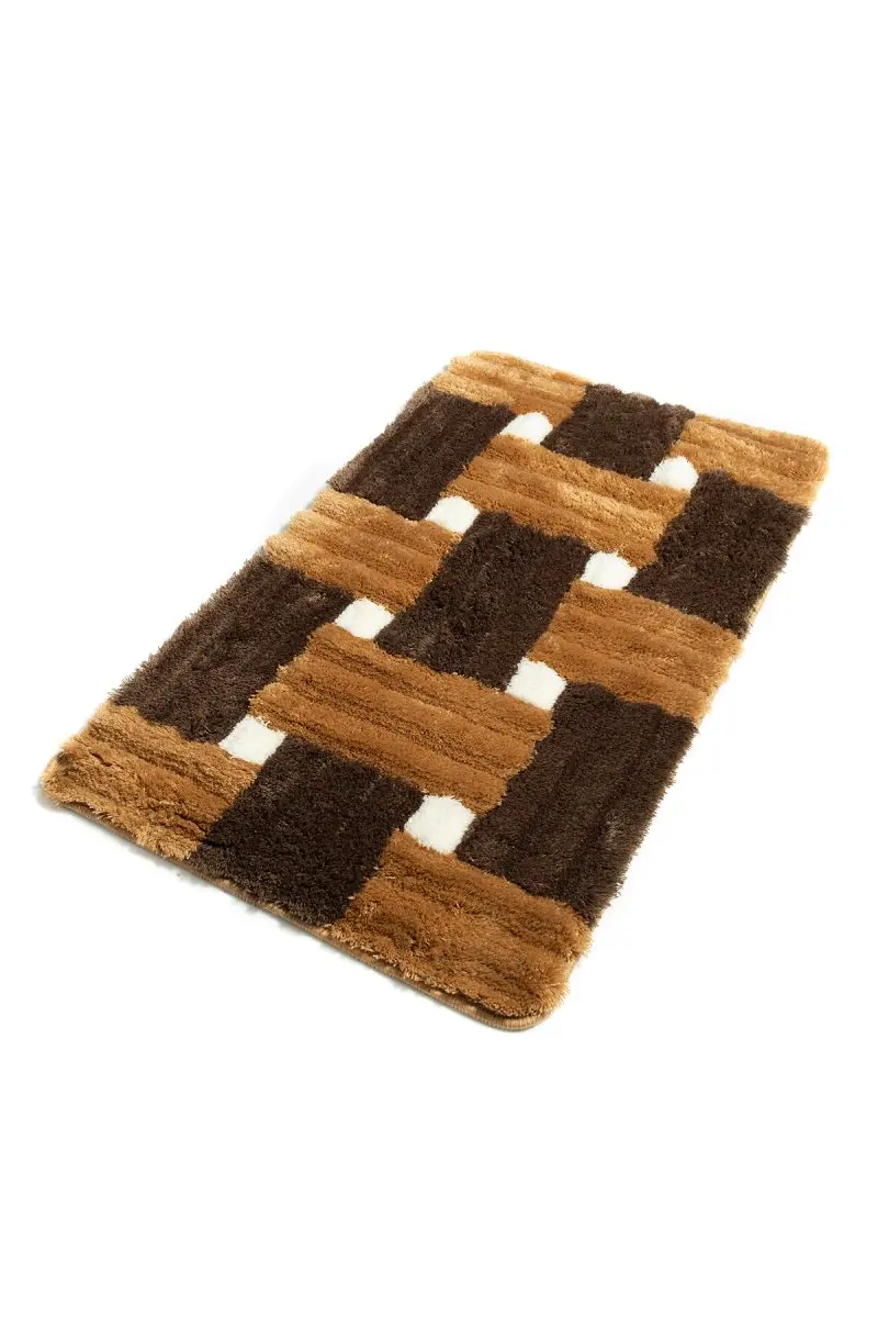 Коврик для ванной-коврики | коврик для ванной нескользящие Противоскользящие коврики кофе Piazza 60X100 см