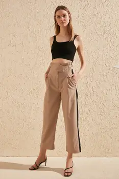 

Trendyol With Color Block Pants TWOSS20PL0147