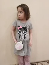 Bolso cruzado de lentejuelas para niños y bebés, monedero pequeño de piel sintética con diseño de gato bonito