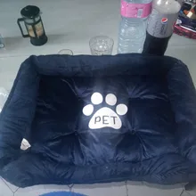 Pet-Bed Puppy Kennel Large Dog Waterproof House Cat-Litter Paw-Print for Four-Seasons