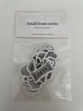 Mr.paper 40 unids/bolsa, 8 diseños, estilo Ins, artículos pequeños, Serie de pegatinas pequeñas lindas, cuenta con la mano, pegatinas de decoración de Material DIY