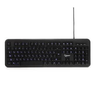 

Keyboard wired gembird kb-200l (USB, 104 keys, backlight White cable 1.45 m) (kb-200l)