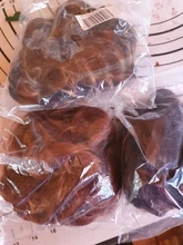 LUPU-extensiones de cabello sintético rizado moño de pelo de Donut, postizos de fibra de alta temperatura, con banda de goma