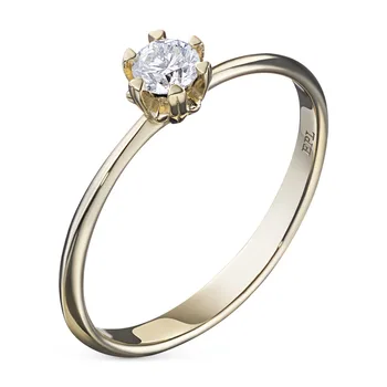 

Yellow gold ring with Diamond