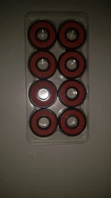 Wheel-Bearing Skateboard Inline-Roller 608 2rs ABEC9 Sealed-8x22x7-Mm-Shaft Red 16pcs