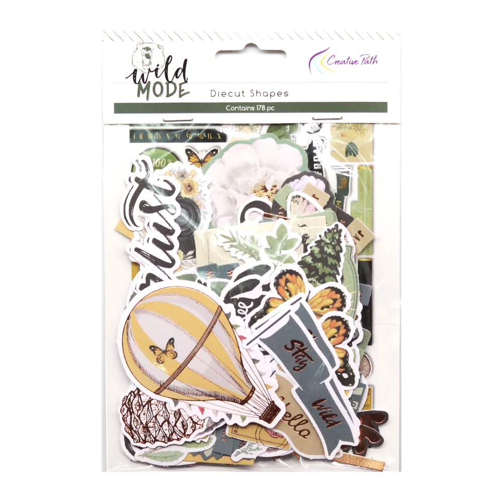 Paper Diecuts Ephemera Shapes Embellishments Foil Design Scrapbooking Cardmaking Journal Decoration 178pcs paper diecuts embellishments