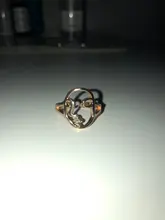 QIMING étnicos artista exagerado las mujeres anillo de rostro humano abstracto anillos de oro nudillo Midi anillo de dedo joyería de fiesta, regalo