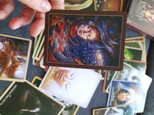 Las cartas del Tarot cubierta juegos inglés versión Tarot tarjeta el espíritu Animal Oracle juego de mesa para fiesta de la Familia Diversión jugando juegos