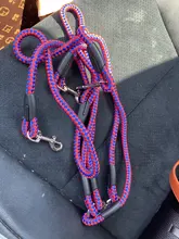 2/3 Vías Acopladores Pet Walking Plomo 55 Largo de Cuerda Trenzada de Nylon correa de Perro Para 2/3 Perros