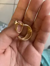 UJBOX-pendientes de aleación de Color oro nuevo para mujer y niña, aretes sin perforaciones, accesorios de joyería, regalo