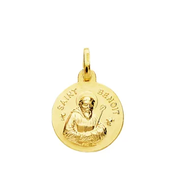 

Medal 18k gold San Benito 14mm. [AB3791]