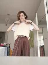 2021 Retro de Color sólido salvaje recto ancho pierna Pantalones mujer primavera nueva moda Coreana de cintura alta pantalones largos