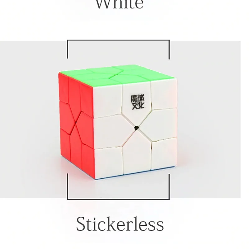 stickerless MoYu Redi cube 3x3x3 скоростной куб Redi 3x3 головоломка Магическая игрушка кубик странной формы moyu 3x3 профессиональный магический куб - Цвет: stickerless