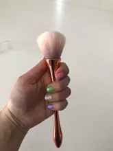 ROHWXY-cepillo para uñas, cepillo para polvo de uñas, esmalte de uñas de Gel UV, nailon, profesional, herramientas de diseño