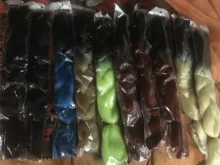 Miss Rola-soporte para extensiones de cabello, 100g, 24 pulgadas, tamaño gigante sintético, BraidsPink, fibra ombré, verde, amarillo, alta temperatura, venta al por mayor