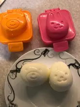 Boiled Egg Mold Cute Cartoon 3D Egg Ring Mould Bento Maker Cutter Decorating Egg Tool