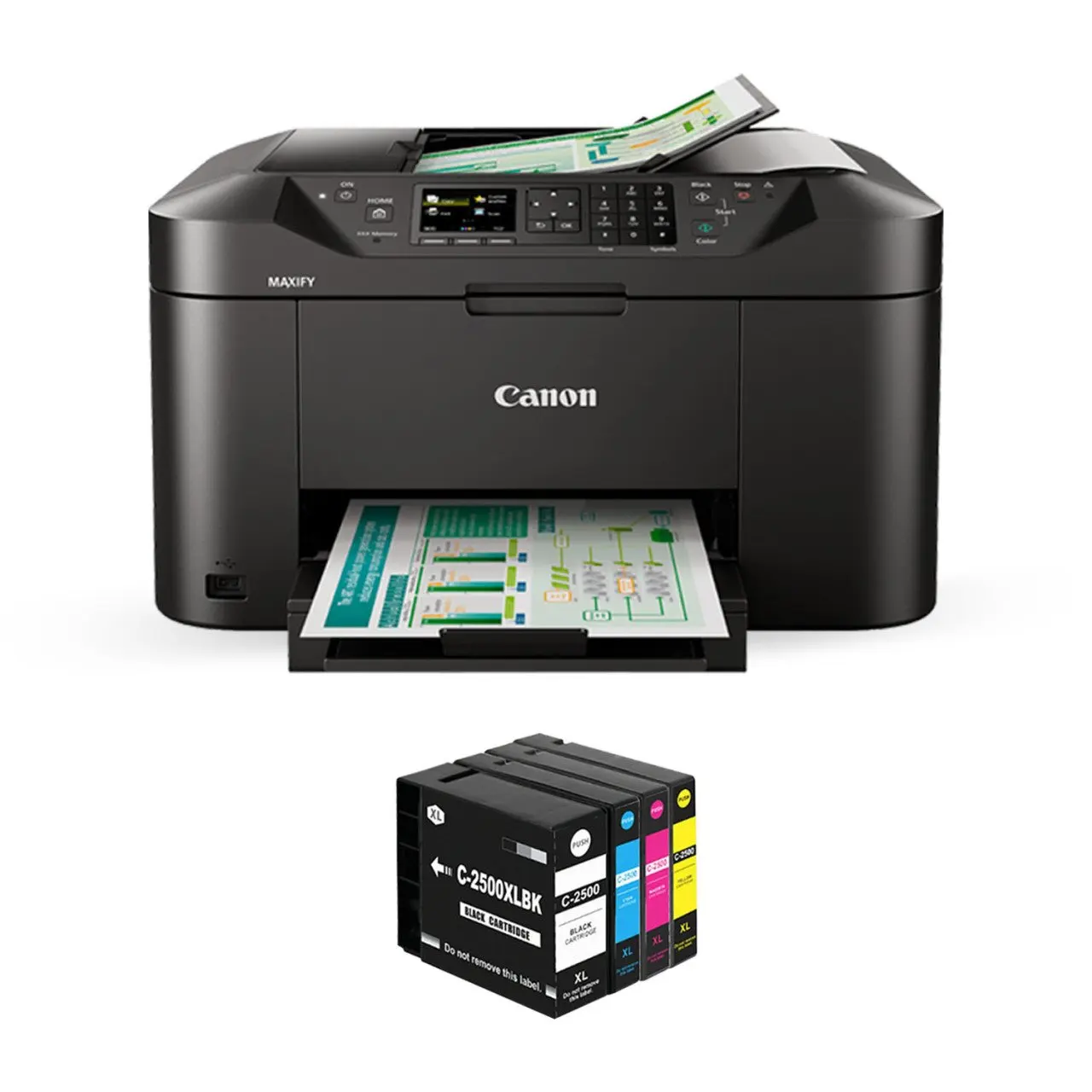 

For Canon Maxify MB2150 Printer and Full Filled Photoink Equivalent Cartridges