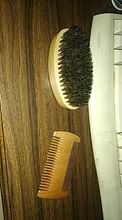 Cepillo de madera suave para hombres, cepillo para Barba, peine para bigote, cepillo de bambú ovalado, limpieza Facial, Kit de cepillo para afeitarse, juego de cepillo para Barba