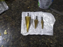 3 uds HSS titanio broca 4-12 4-20 4-32 de perforación de Metal de acero de alta velocidad cortador de agujeros para madera taladro de cono