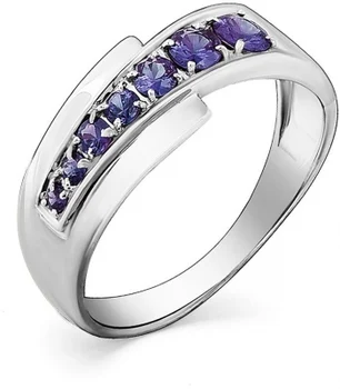

Master brilliant ring with 7 sapphires in white gold
