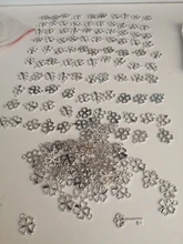 50 Uds Charms Flor de trébol 17x14mm AJUSTE DE colgante antiguo, Vintage bronce tibetano Color plata buscando, DIY para pulsera collar