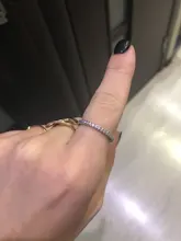 Anillos de dedo de cristal de Plata de Ley 925 para mujer y niña, joyería de compromiso con diamantes de imitación para boda, venta al por mayor