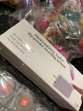 Polvo de cristal roto pigmento mágico con purpurina para uñas, caja de almacenamiento de polvo, Micro taladro de cristal brillante, decoraciones para uñas artísticas