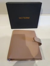 Moterm-Agenda de anillos de lujo con carpeta de anillos plateados, organizador de Agenda, diario, Bloc de notas, cuaderno de bocetos, A5, 30 MM, nueva serie