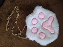 Bolso bandolera con cremallera y cadena con pata de oso para niña, monedero de felpa suave para niño pequeño, accesorios para bebé