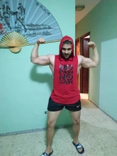 Camiseta de algodón sin mangas con capucha para hombre, ropa deportiva de marca para gimnasio y musculación