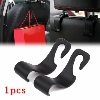 

PP Car Seat Hook Can Withstand Weights Up To 20kg 11*3.5*0.4cm Hook To Hang Bags Car Interior Decoration Black Hook Accessories