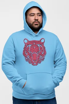 

Angemiel Wear Pink Sinirli Lion Blue Men 'S Hooded Sweatshirt