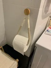Towel Decoration-Supplies Toilet-Paper-Holder Hanging-Rope Bathroom Hotel Vintage Home