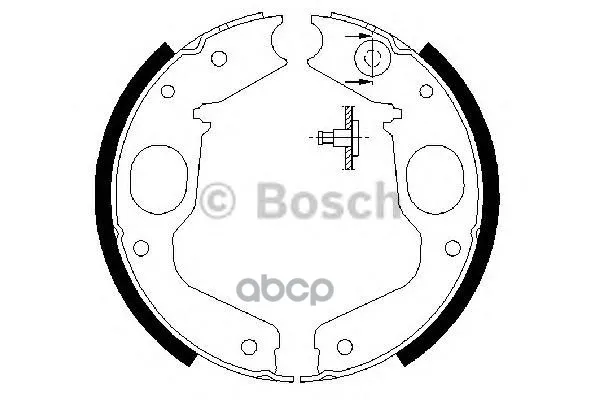 Колодки Тормозные Барабанные Bosch арт. 0986487719