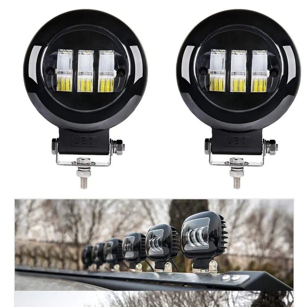 2PCS Round Off Road Driving Lights 30W CREE LED
