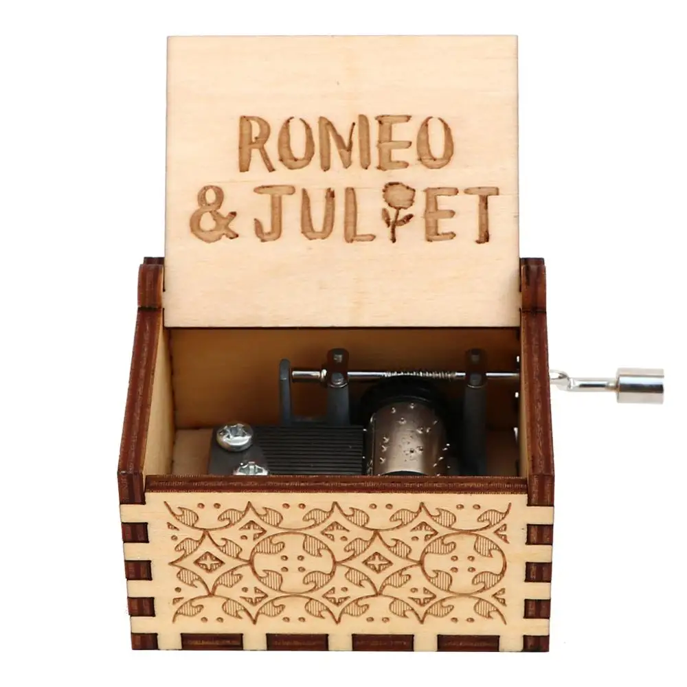 Romeo and Juliet VIP2 деревянные ручные музыкальные коробки вечерние Подарочные - Цвет: Romeo and Juliet