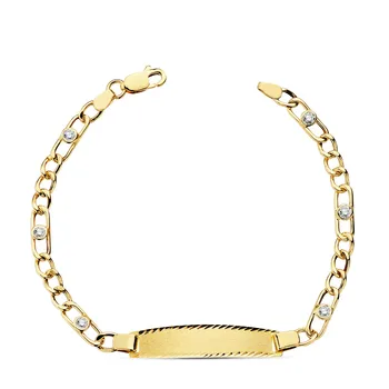 

Slave 18k gold hollow 18.5cm. Chain zircons [AC1008GR] -Customizable-RECORDING INCLUDED IN THE PRICE