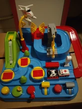 Juguetes educativos para niños, pista de aventura, juegos de mesa, Rail, coches mecánicos, estacionamientos, regalos de Navidad para niños