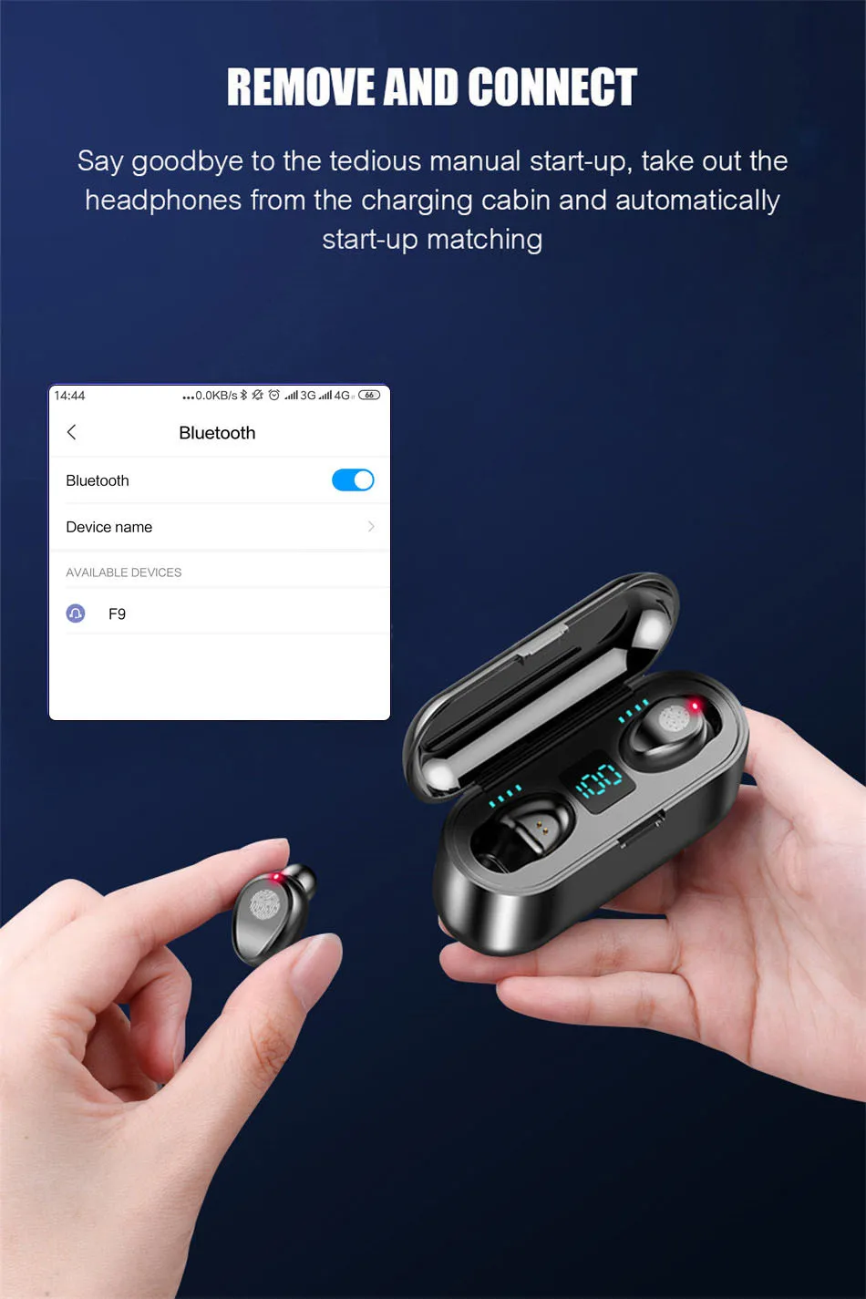 TWS Bluetooth 5.0 Earphone Mini Wireless Earbuds Stereo Headphone Sport Headsets 2000mAh Power Bank LED Display 8D Bass With Mic (3)