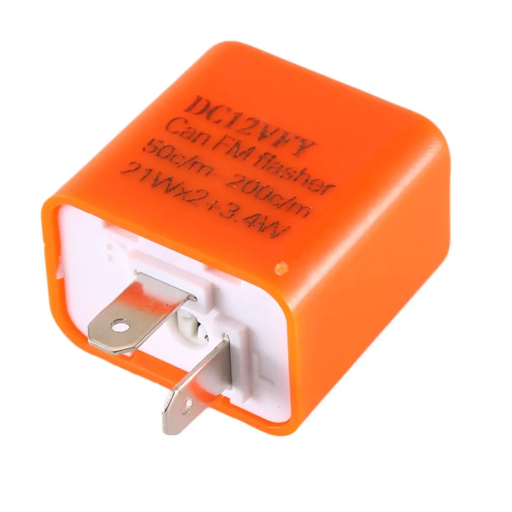 

50pcs 12V 2 Pin Motorcycle Blinker Adjustable LED Flasher Turn Signal Indicator Hyper Flashing Durable Light