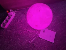 Desk-Lamp Night-Light Bedside Table 3d-Print Timeable Dropship Moon LED