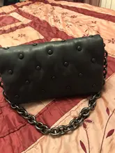 Bolso cruzado de cuero PU de cadena de metal de Color liso para Mujer, Bolso cruzado de diseñador, bandolera de hombro, novedad de 2021