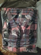 Plaid Shirts Blouses Oversized Women Top Long-Sleeve Blusas Loose Casual Cotton Ladies