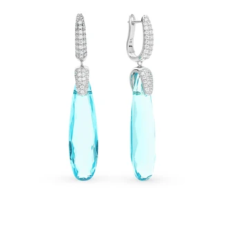 

Silver earrings with alpanite and cubic zirconia sunlight sample 925