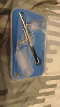 Pistola de PULVERIZACIÓN de 40CC, aerógrafo de alimentación por gravedad con doble acción, para pastel, tatuaje, pistola de pintura, aerógrafo, herramienta para uñas de 0,3mm, 20cc